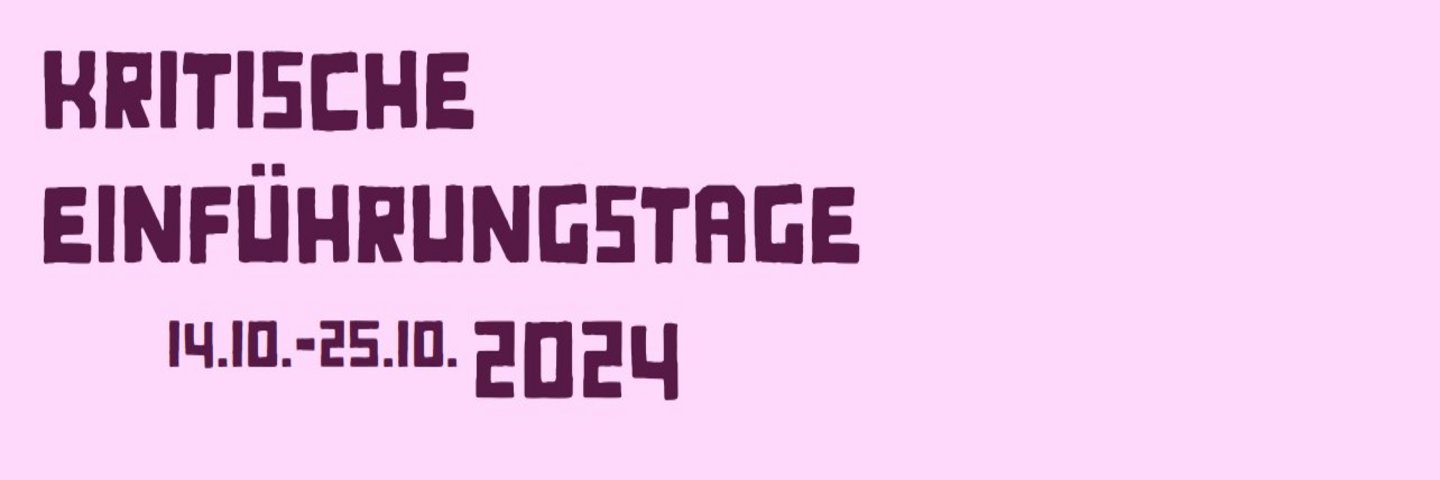 Kritische Einführungstage 2023