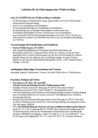 Leitfaden für die Einbringung von Wahlvorschlägen