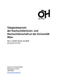 Tätigkeitsbericht von 2017 bis 2019 