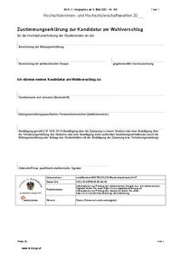 Anlage 3a: Zustimmungserklärung HV