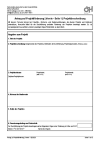Projektförderungen durch FVen/ZVen/StVen - Vereine