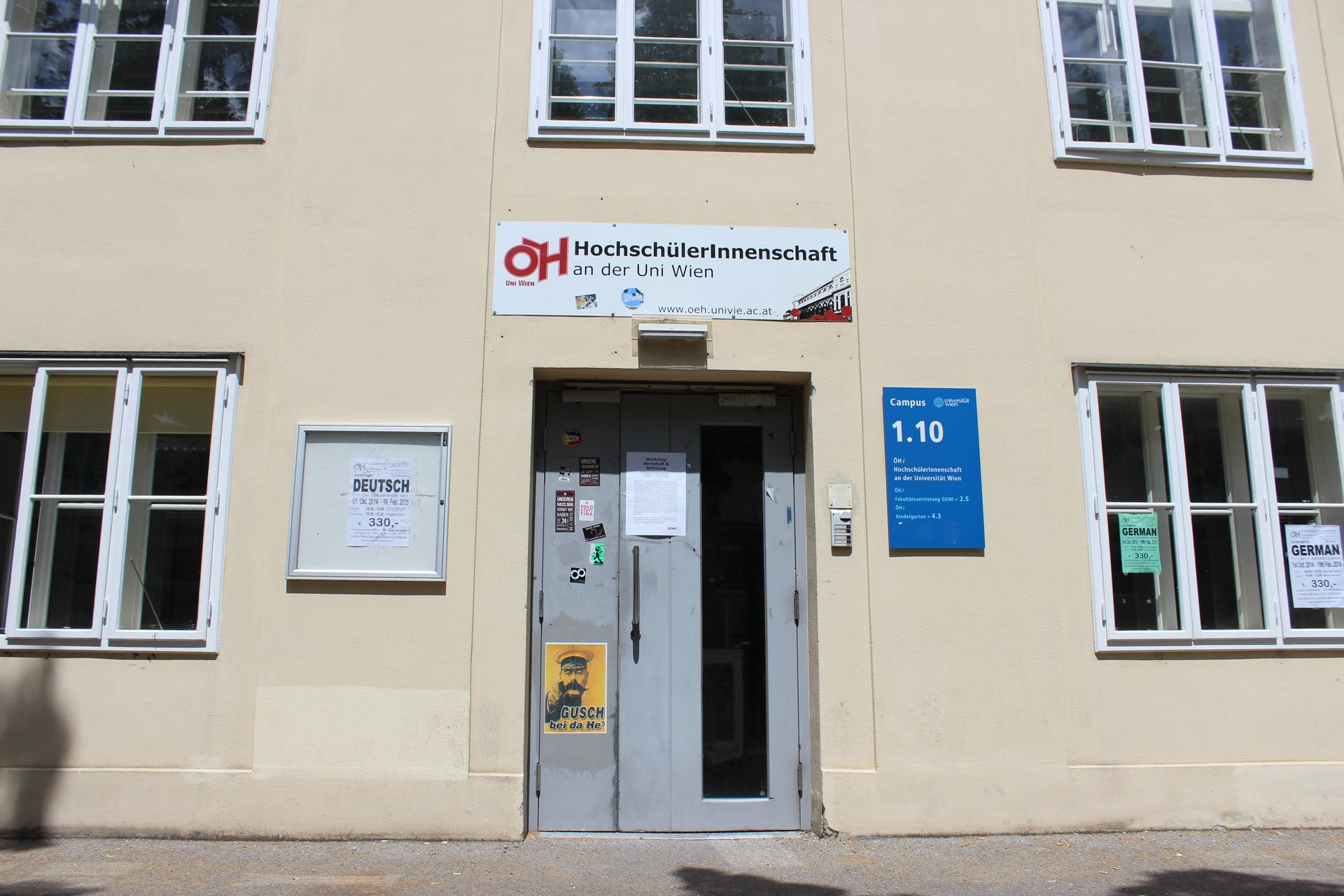 Entrance of the ÖH Uni Wien